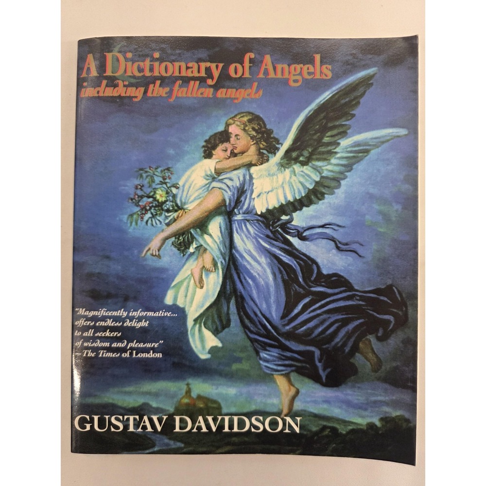Gustav Davidson Dictionary of Angels 1994 1st Free Press Paperback Illustrated